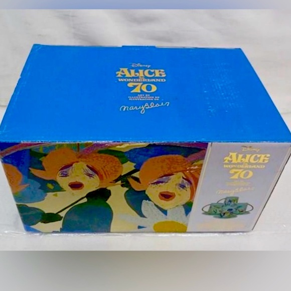 Rare NEW 70th Anniversary Mary Blair Disney’s Alice in Wonderland Tea Set of 4